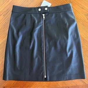 NWT Beautiful Ginson Black Faux Leather Mini Skirt. Retails for $178.